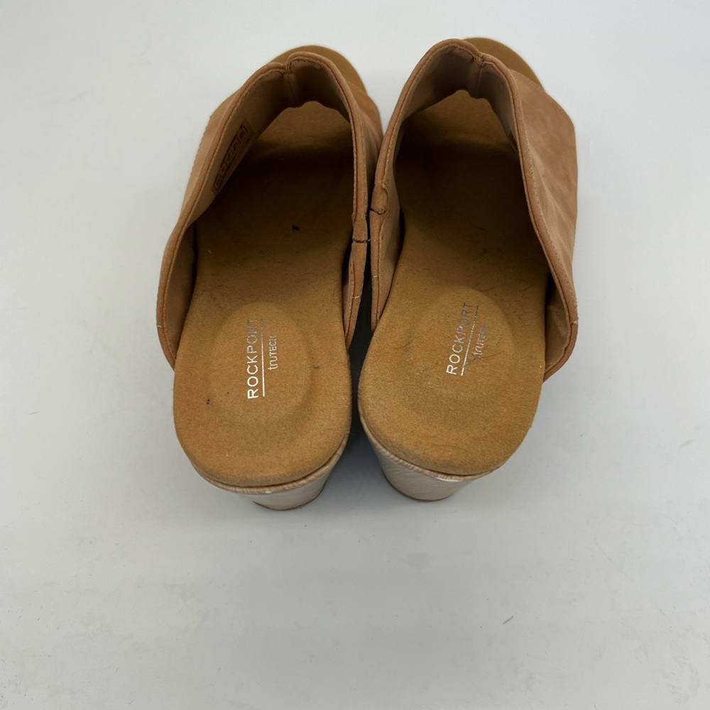 Rockport Tan Open-Toe Slide Sandals for Women - Picture 4 of 6